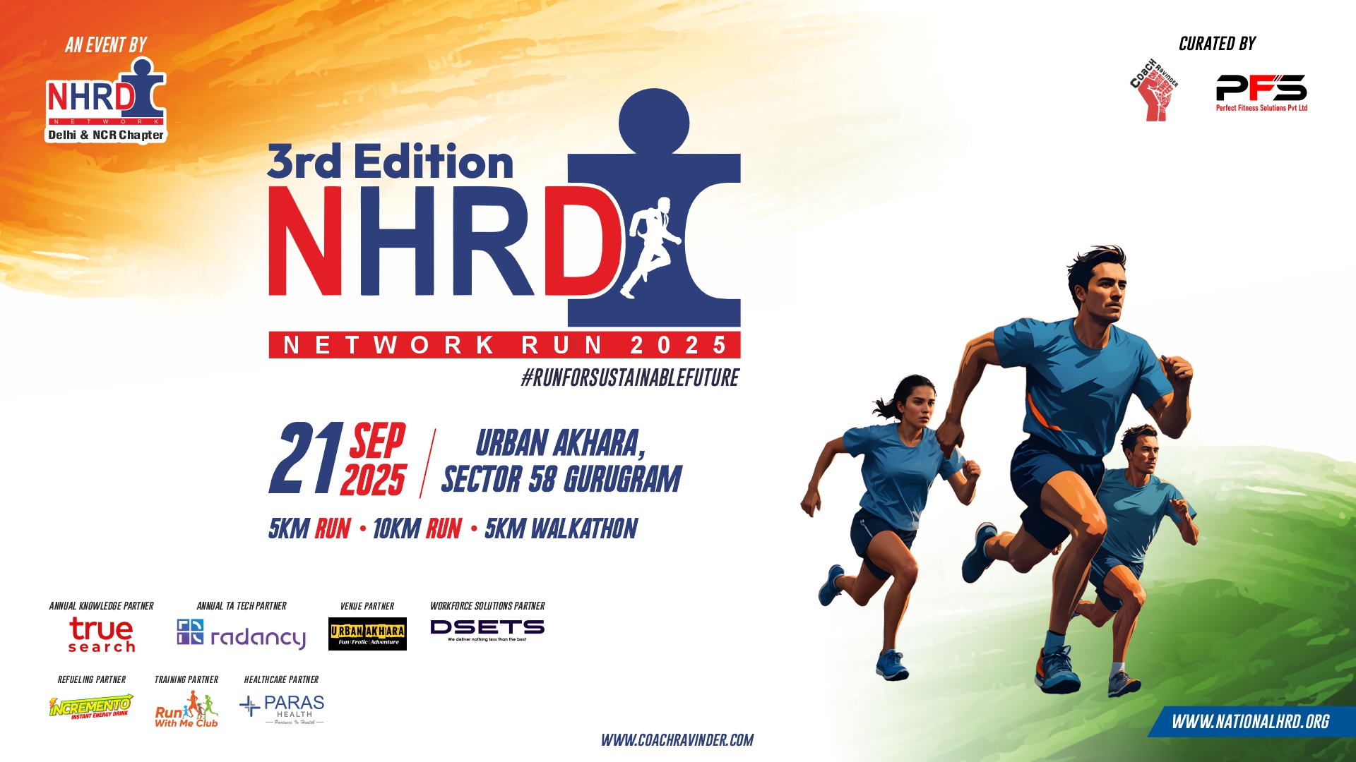 NHRDN Run 2025, Coach Ravinder Gurugram